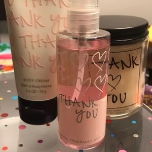 Thank You Candle, Lotion and Spray
